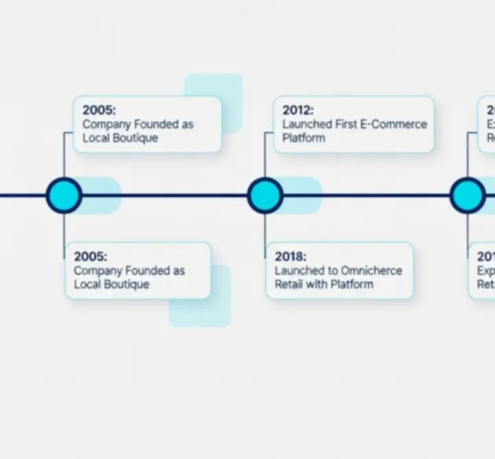 Stylised company timeline showing the modern growth of CIK GALA LTD in non-store retail