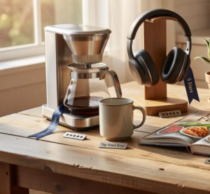 Selection of popular products identified as customer favourites